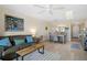 Spacious living room with hardwood floors and open floor plan at 8141 Aquila St # 347, Port Richey, FL 34668