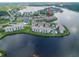 Aerial view of condo building highlighting specific unit at 8141 Aquila St # 347, Port Richey, FL 34668