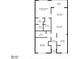 Floor plan showing a two-bedroom condo with two baths and porch at 8141 Aquila St # 347, Port Richey, FL 34668