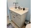 Modern bathroom vanity with quartz countertop at 10448 Canary Ave, Weeki Wachee, FL 34613