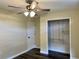 Bedroom with walk-in closet and ceiling fan at 10448 Canary Ave, Weeki Wachee, FL 34613
