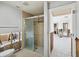 Bathroom with shower and toilet under renovation at 1904 Gulfview Dr, Holiday, FL 34691
