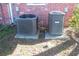 Two AC units located on the side of the house at 8700 Ross Ln, New Port Richey, FL 34654