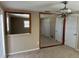The living room boasts an open concept and ceiling fan at 8700 Ross Ln, New Port Richey, FL 34654