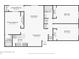 Floor plan showcasing a two-bedroom, two-bathroom condo with kitchen and living area at 230 Thorn Tree Pl # 230, Brandon, FL 33510