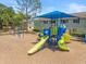 Colorful community playground with slides and various play equipment under a blue awning at 230 Thorn Tree Pl # 230, Brandon, FL 33510