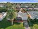 House with a large backyard and a neighborhood view at 3104 Domino Dr, Holiday, FL 34691