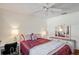 Cozy bedroom with a queen-size bed and built-in desk at 3416 Lori Ln # 4, New Port Richey, FL 34655