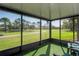 Spacious screened lanai overlooking the golf course and pond at 3416 Lori Ln # 4, New Port Richey, FL 34655