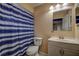 Clean bathroom with shower/tub combo at 10525 Hilltop Dr, New Port Richey, FL 34654
