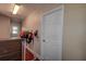 Bright hallway with coat hooks and wood floors at 10525 Hilltop Dr, New Port Richey, FL 34654