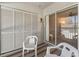 Screened balcony with additional storage at 12141 Spartan Way # 204, Hudson, FL 34667