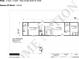 Floor plan of a 2 bed 2 bath home, 14x56 ft at 1925 Patriot Ln, Holiday, FL 34690