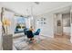 Bright breakfast nook with built-in window seat and a view of the backyard at 19907 Tattnall Way, Brooksville, FL 34601