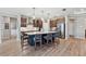 Modern kitchen featuring a large island and stainless steel appliances at 19907 Tattnall Way, Brooksville, FL 34601