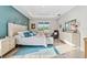 Elegant main bedroom with a view and calming decor, perfect for relaxation at 19907 Tattnall Way, Brooksville, FL 34601