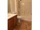 Clean bathroom with tub and double vanity at 21242 Diamonte Dr, Land O Lakes, FL 34637