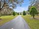 Long, private driveway leading to a beautiful home at 21340 Powell Rd, Brooksville, FL 34604