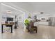 Modern kitchen with stainless steel appliances and white cabinets at 5013 Tammy Ln, Holiday, FL 34690