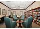 Quiet community library with comfortable seating and many books at 11445 Deercroft Ct, Spring Hill, FL 34609
