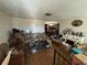 Living room with fireplace and patterned flooring at 12635 Colony Rd, Hudson, FL 34669