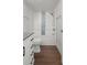 Updated bathroom with a tub, shower, and modern vanity at 2210 Utopian E Dr # 212, Clearwater, FL 33763