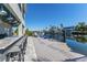 Spacious back deck overlooking the canal, perfect for entertaining at 3240 Spanish Bayonet Dr, Hernando Beach, FL 34607