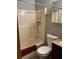 Clean bathroom with shower/tub combo and vanity at 8525 Gandy Ln, Port Richey, FL 34668