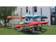Convenient kayak storage for residents at 9980 Eagles Point Cir # 3, Port Richey, FL 34668