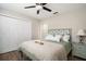 Guest bedroom with a double bed and built-in closet at 10464 Henderson St, Spring Hill, FL 34608