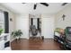 Home office featuring a desk, chair, and ample storage at 10464 Henderson St, Spring Hill, FL 34608