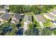 Aerial view of house and neighborhood at 11849 Colony Lakes Blvd, New Port Richey, FL 34654