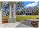 Inviting front yard with landscaping and a walkway at 12739 Balsam Ave, Hudson, FL 34669