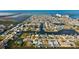 Aerial view of waterfront homes and community at 13610 Evelane Dr, Hudson, FL 34667