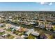 Aerial view of waterfront homes and community at 13610 Evelane Dr, Hudson, FL 34667