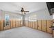 Room under renovation with wall-mounted AC unit at 13610 Evelane Dr, Hudson, FL 34667