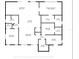 Detailed floor plan showcasing a spacious layout with multiple bedrooms, bathrooms, and a large living area at 13610 Evelane Dr, Hudson, FL 34667