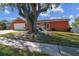 Single-story home with attached garage and mature tree at 465 Meadowlark Ln, Palm Harbor, FL 34683