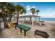 Relaxing beachfront pavilion with picnic tables at 4901 Onyx Ln # 202, New Port Richey, FL 34652