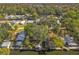 Aerial view of waterfront homes and lush landscape at 7195 Bethesda Ct, Weeki Wachee, FL 34607