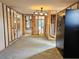 Unfinished basement with plumbing and electrical work in progress at 8030 Gulf Way, Hudson, FL 34667