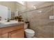 Light and bright bathroom with updated fixtures and tile at 8700 Cessna Dr, New Port Richey, FL 34654