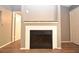 Close-up view of a simple fireplace at 8718 Mallard Reserve Dr # 202, Tampa, FL 33614