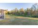 Landscaped backyard with grassy area and natural wooded backdrop at 29540 Ox Eye Ct, Wesley Chapel, FL 33543