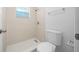 Updated bathroom with a shower and toilet at 3344 Sailfish Ct, Spring Hill, FL 34608