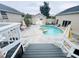 Inviting pool area with spa, patio, and well-maintained landscaping, perfect for outdoor entertaining at 7941 Sycamore Dr, New Port Richey, FL 34654