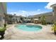 Relaxing backyard featuring a sparkling in-ground pool and outdoor seating at 7941 Sycamore Dr, New Port Richey, FL 34654