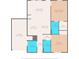 Floor plan showing a 2-bedroom, 2-bathroom home with a garage at 26416 Mcallister St, Brooksville, FL 34602