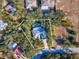 High-angle view of house and property lines at 92 Randolph Ave, Spring Hill, FL 34606