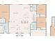 Open floor plan with primary bedroom, two additional bedrooms, and a spacious living area at 92 Randolph Ave, Spring Hill, FL 34606